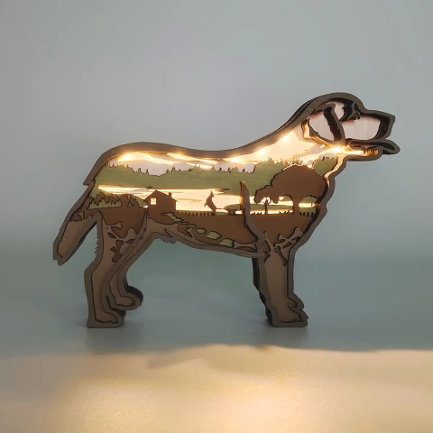 Labrador Wooden Carving Gift